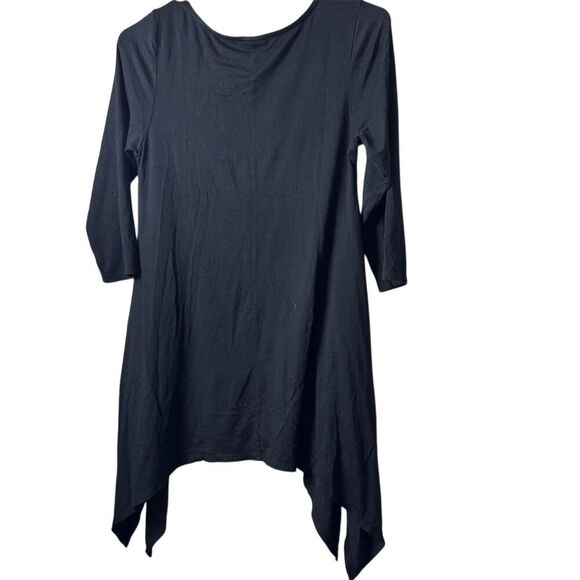 Et’Lois  Women's XS Black Long Sleeve Tunic Top with Pockets - Picture 2 of 7